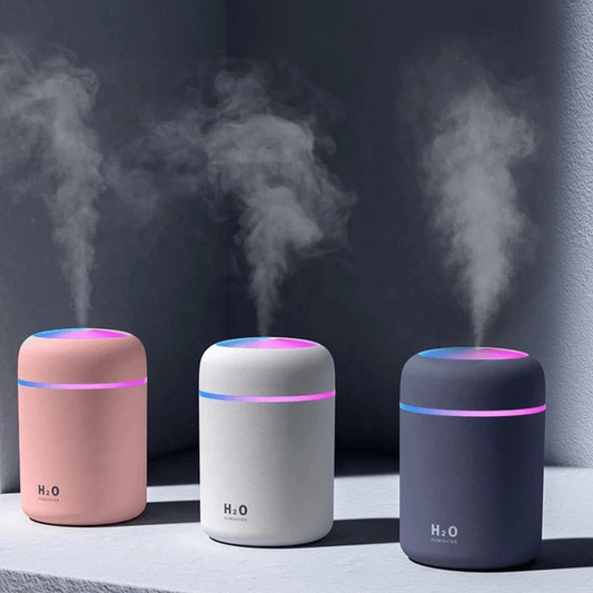 Modern Mini Portable Humidifier Aroma Oil Diffuser With Two Spraying Modes and Automatic Off Function In Several Modern Colors