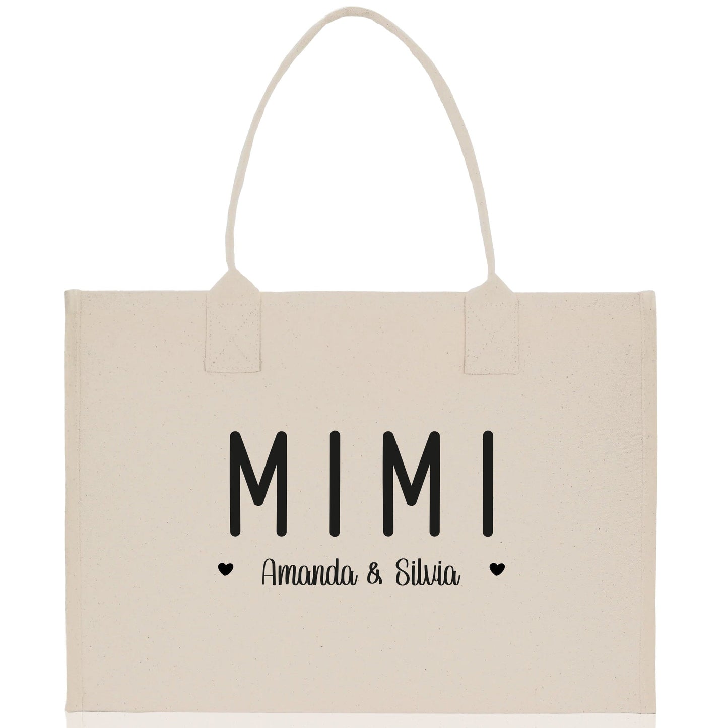 Mimi Grandchild Kids Names Custom Grandma Tote Bag Grandma's Getaway Bag Gigi Bag Personalized Grandma Gift Bag Shopping Bag Mother Day Gift
